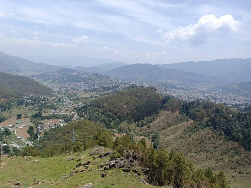 Pithoragarh view from chandak hills